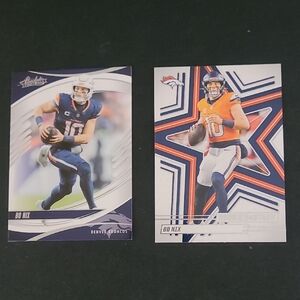 2 Panini Bo Nix Cards